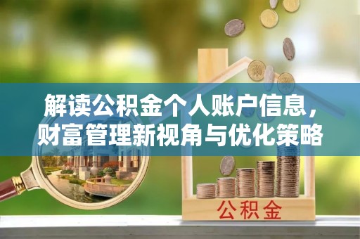神湾解读公积金个人账户信息，财富管理新视角与优化策略