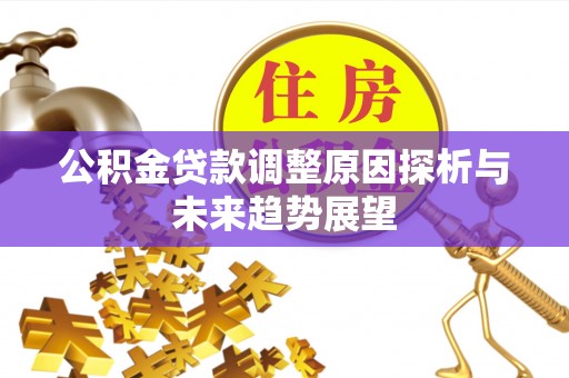 神湾公积金贷款调整原因探析与未来趋势展望