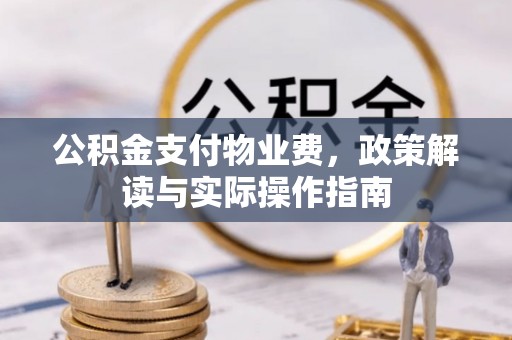 神湾公积金支付物业费，政策解读与实际操作指南