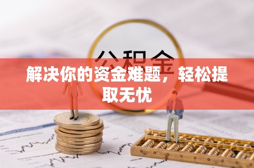 神湾解决你的资金难题，轻松提取无忧