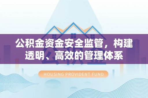神湾公积金资金安全监管，构建透明、高效的管理体系