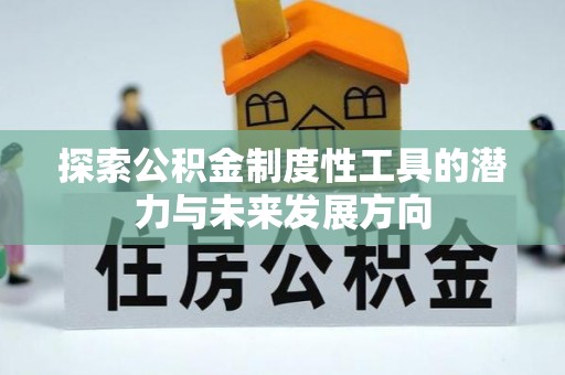 神湾探索公积金制度性工具的潜力与未来发展方向
