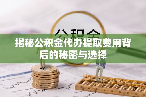 神湾揭秘公积金代办提取费用背后的秘密与选择