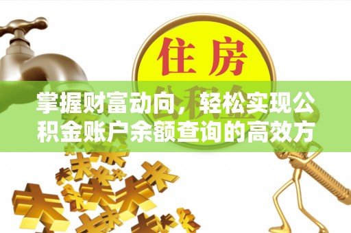 神湾掌握财富动向，轻松实现公积金账户余额查询的高效方式