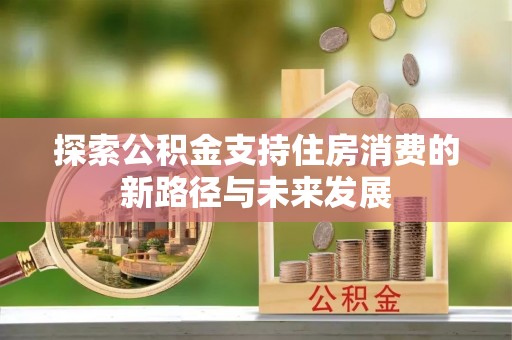 神湾探索公积金支持住房消费的新路径与未来发展