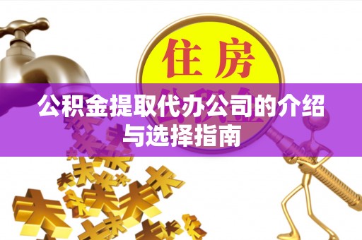 神湾公积金提取代办公司的介绍与选择指南