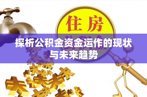 神湾探析公积金资金运作的现状与未来趋势