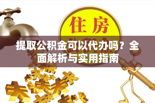 神湾提取公积金可以代办吗？全面解析与实用指南