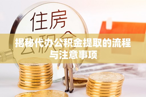 神湾揭秘代办公积金提取的流程与注意事项