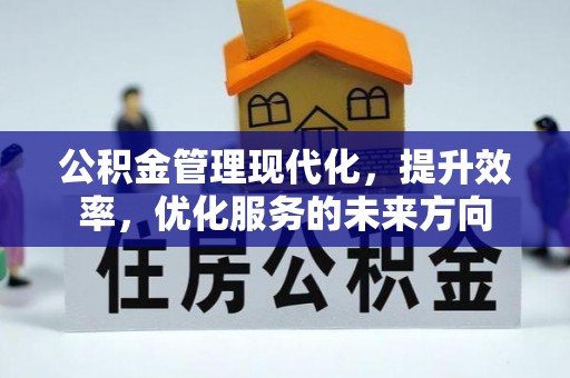 神湾公积金管理现代化，提升效率，优化服务的未来方向