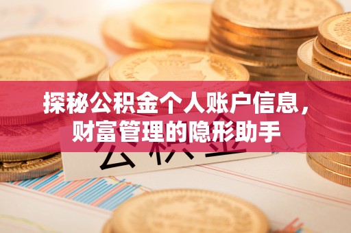 神湾探秘公积金个人账户信息，财富管理的隐形助手