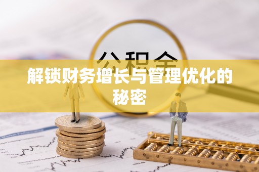 神湾解锁财务增长与管理优化的秘密