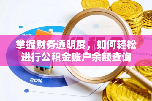 神湾掌握财务透明度，如何轻松进行公积金账户余额查询
